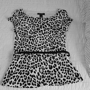 Leopard print top